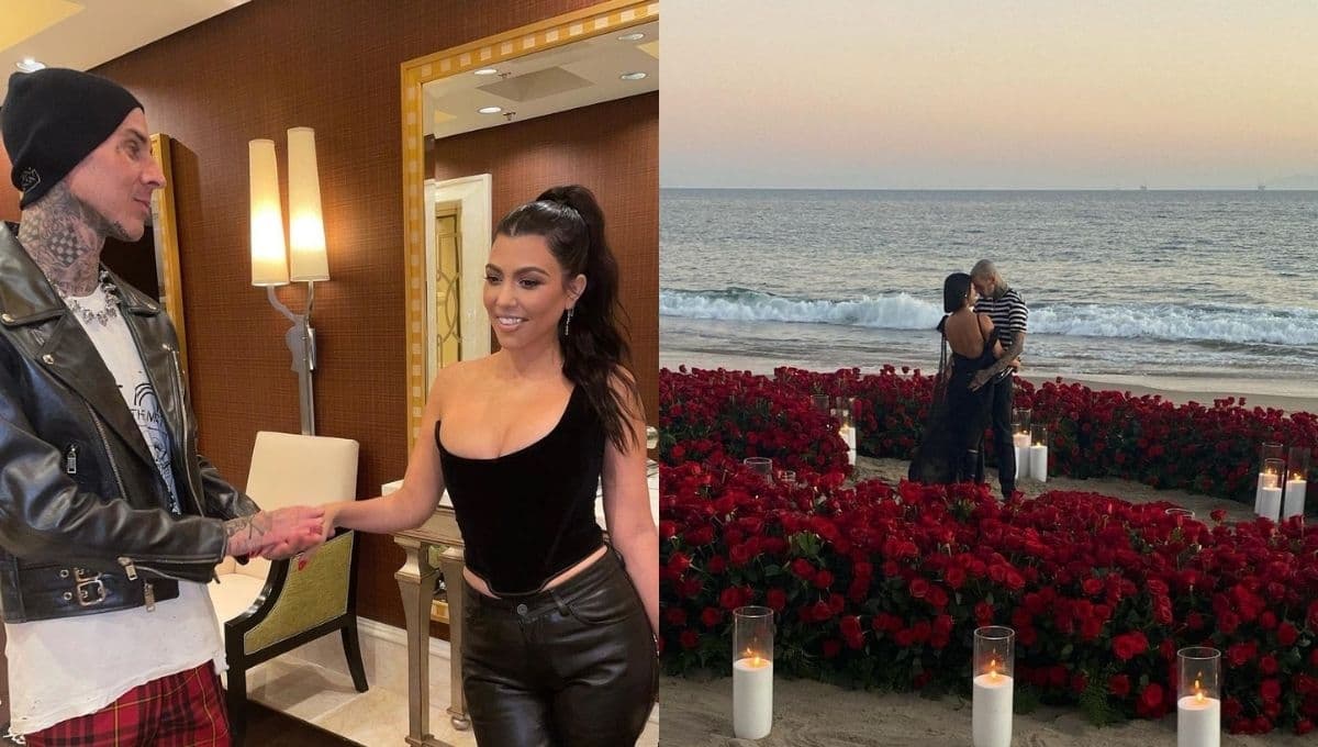 ¡SE CASAN!, Travis Barker, baterista de Blink 182, se compromete con Kourtney Kardashian (FOTOS)