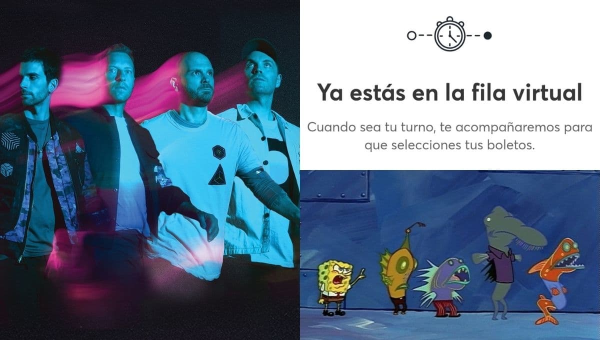 Coldplay: Con MEMES, fans se quejan de la ENORME fila virtual de Ticketmaster para comprar boletos en México