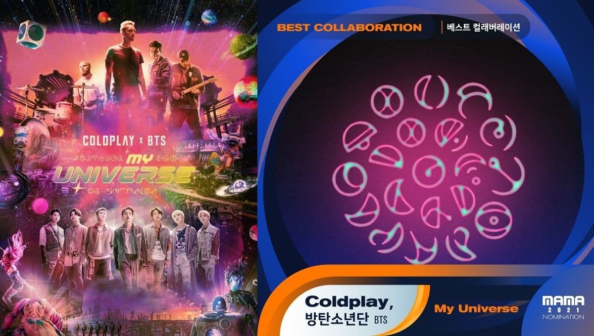 Coldplay es nominado a los MAMA 2021 gracias a BTS por ‘My Universe’