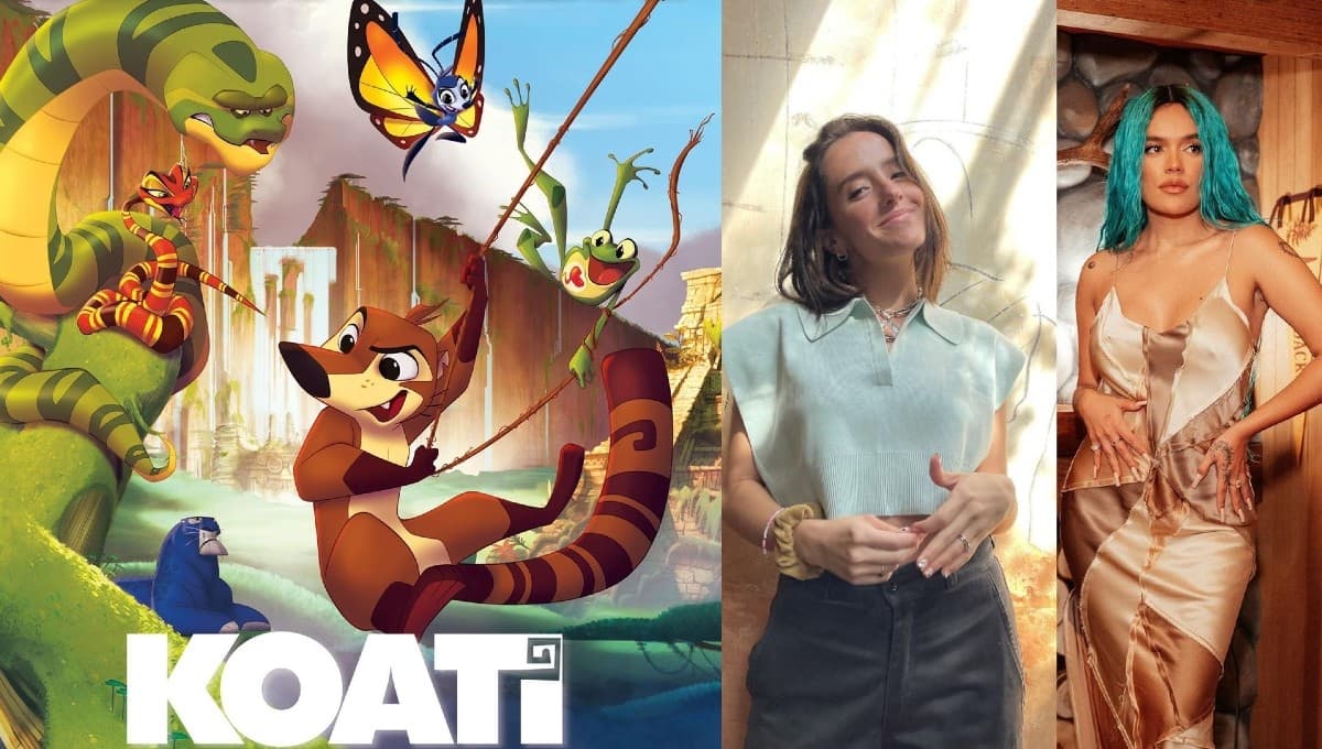 Evaluna Montaner, Karol G participan en el doblaje de Koati, ¿dónde ver la película?