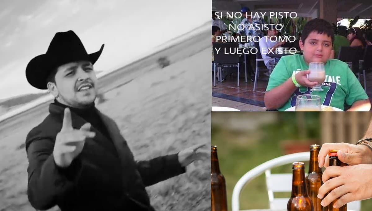 Christian Nodal libera su canción ‘Dos veces’ y los MEMES piden alcohol (FOTOS)