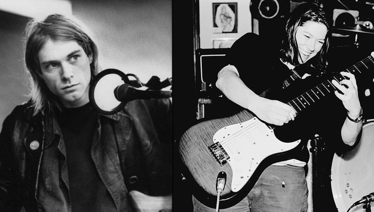 La historia detrás de la sesión navideña de Kurt Cobain y Kim Deal