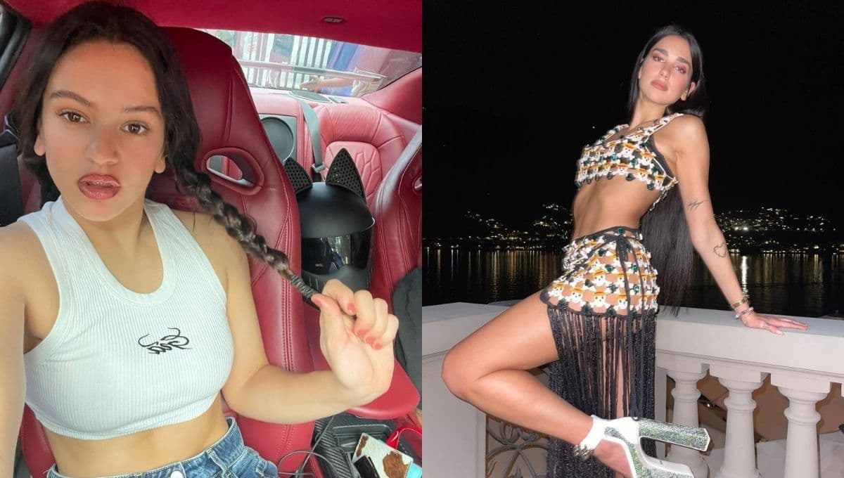 El ‘bra top’, la nueva tendencia de moda para este 2022 que Rosalía y Dua Lipa han probado (FOTOS)