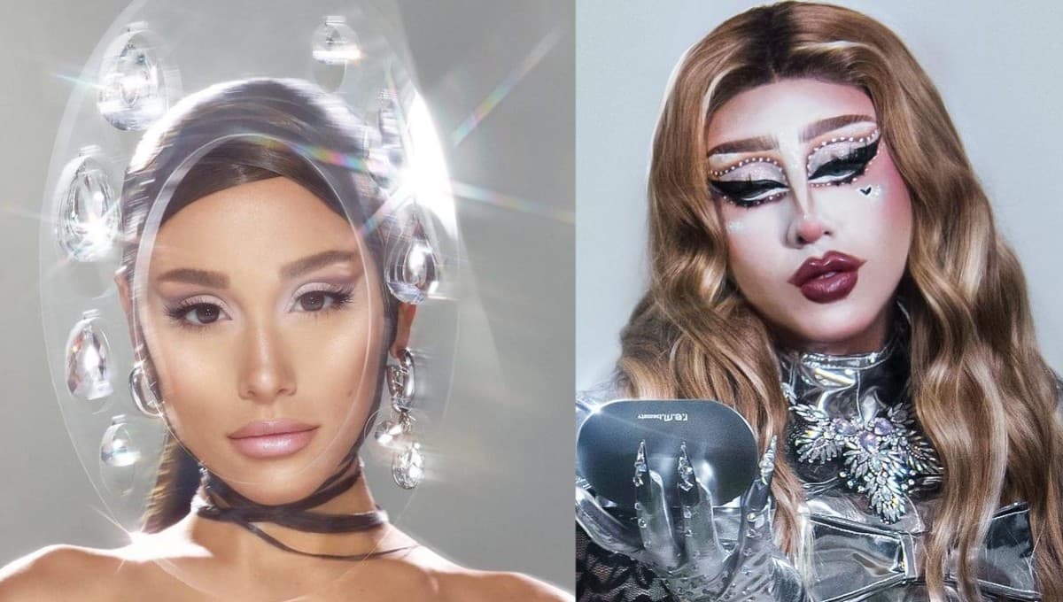 Ariana Grande se apoya en la artista drag mexicana Amelia Waldorf para promocionar rem beauty