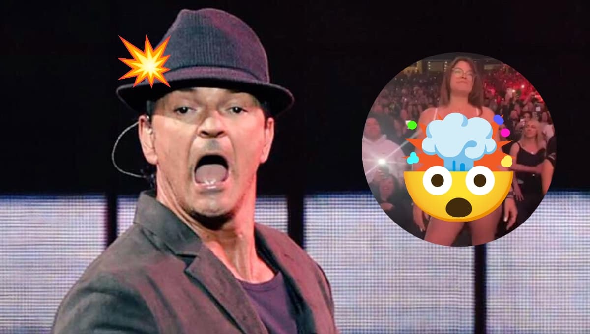 Mujer se desnuda durante el concierto de Ricardo Arjona y deja en shock al público