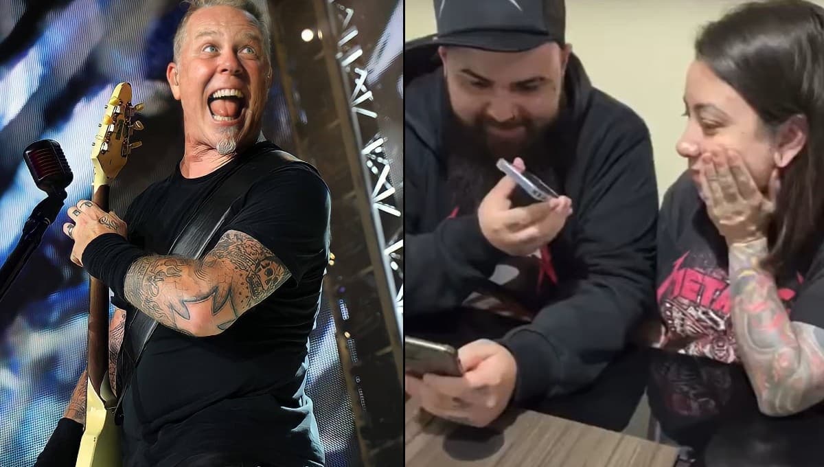 El tierno gesto de James Hetfield a una mamá tras dar a luz en un concierto de Metallica | VIDEO