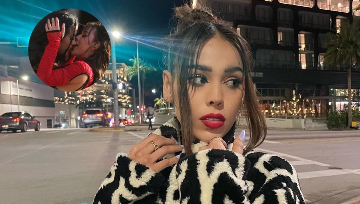 Fans reviven beso que Danna Paola le dio a su bailarina durante Tecate Emblema tras positivo a Covid