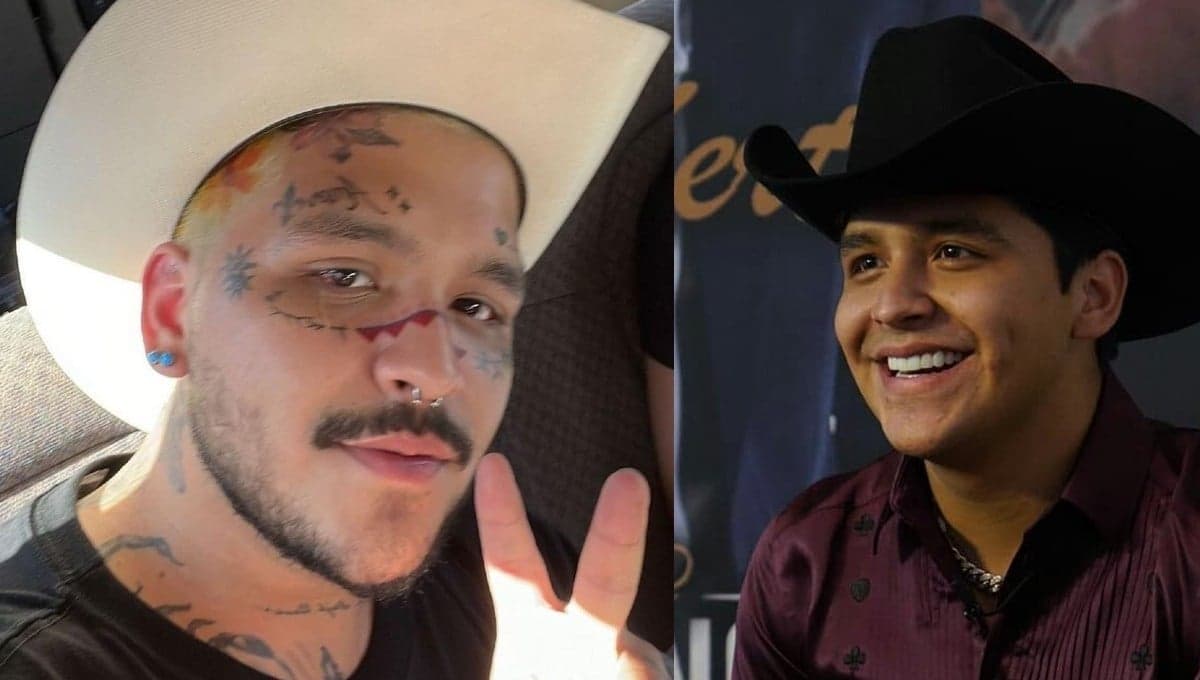 Christian Nodal antes y después de sus tatuajes | FOTOS