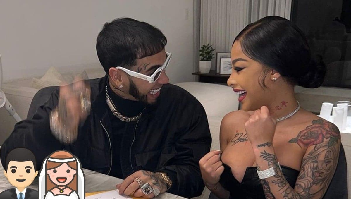 Anuel AA y Yailin la Más Viral se convierten en ‘marido y mujer’ en su boda por el civil | VIDEO