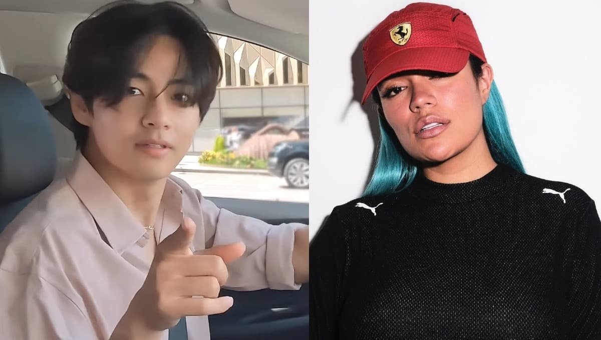 V de BTS escucha a Karol G y emociona a Army LATAM | VIDEO
