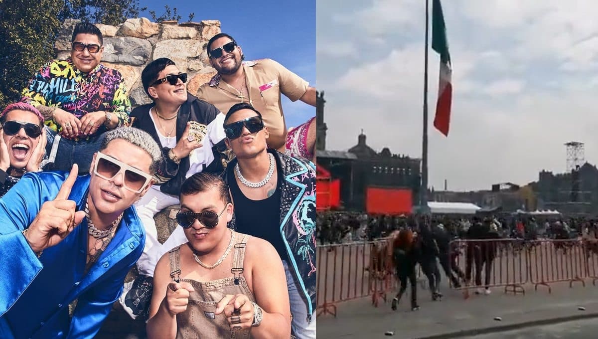 Grupo Firme: Fans dan portazo en el Zócalo para su concierto | VIDEO