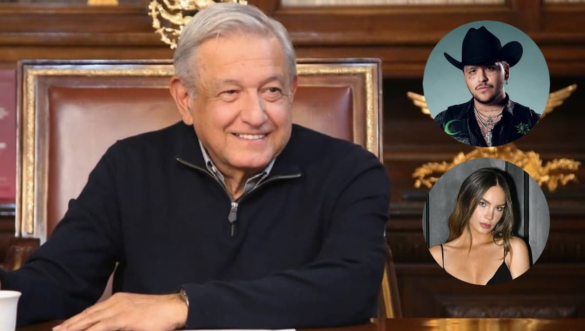 AMLO no quiere invitar a Christian Nodal al Zócalo por respeto a Belinda
