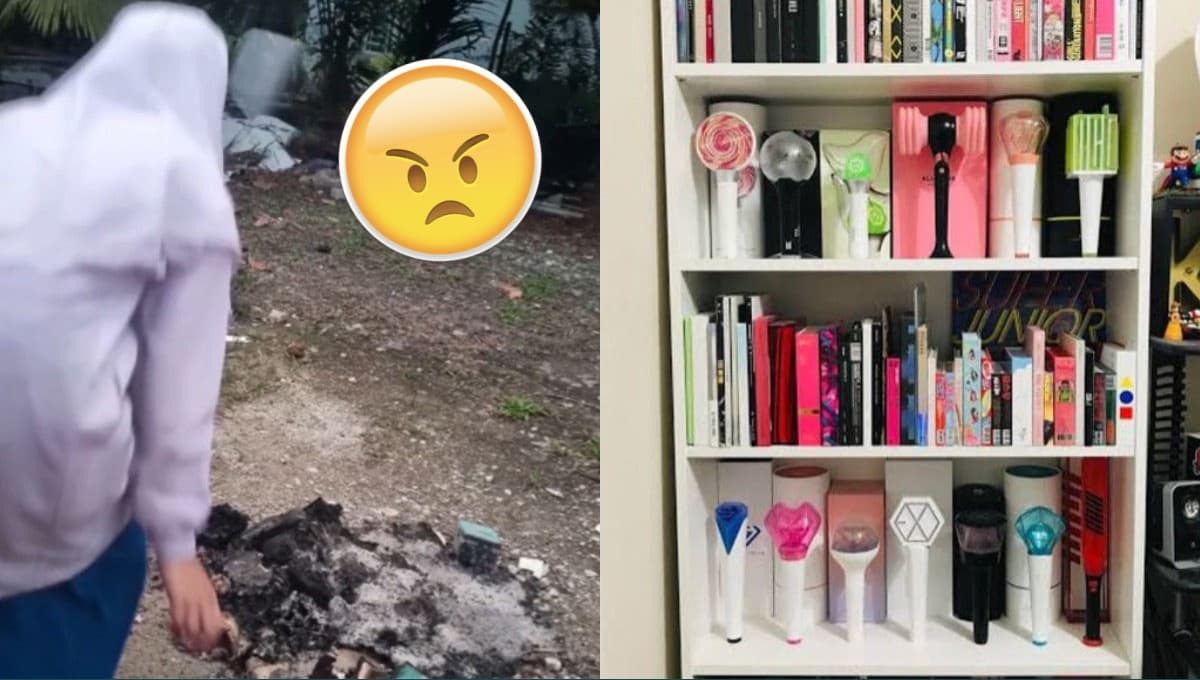 ¡Triste historia! Fan de K pop llora desconsolada al ver que su padre quemó su colección | VIDEO