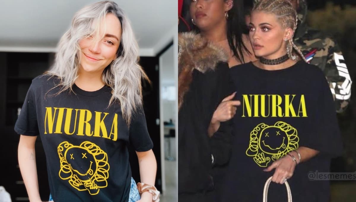 Regina Blandón presume playera de Niurka al estilo de Nirvana