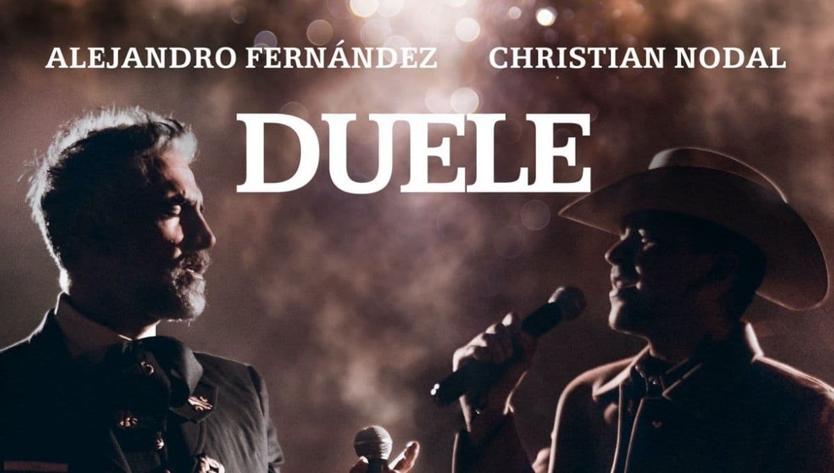 Christian Nodal rompe récord en Billboard con su colaboración con Alejandro Fernández