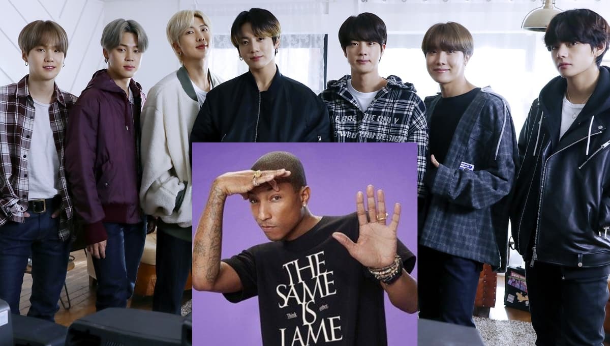 Pharrell revela colaboración secreta con BTS y se declara ARMY