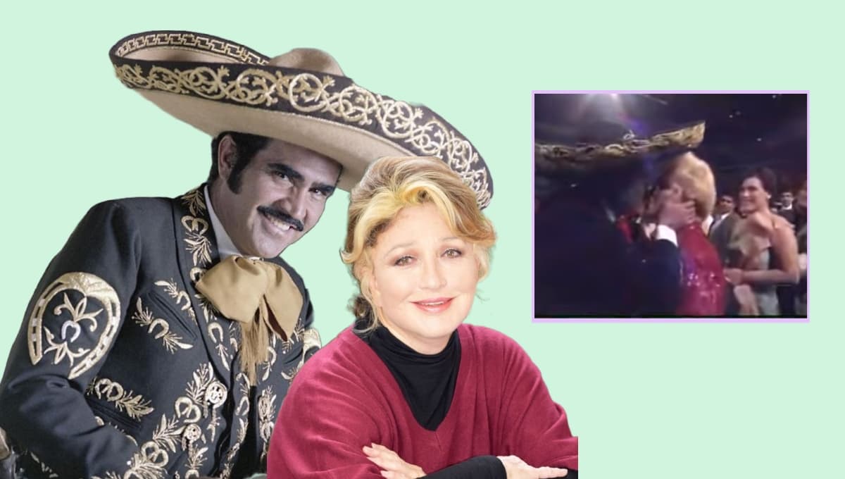 El día que Vicente Fernández BESÓ en la boca a Angélica María sobre el escenario