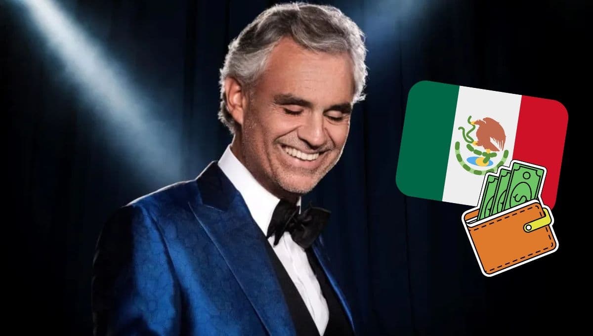 Andrea Bocelli anuncia concierto en México y sorprende con boletos de hasta 25 mil pesos