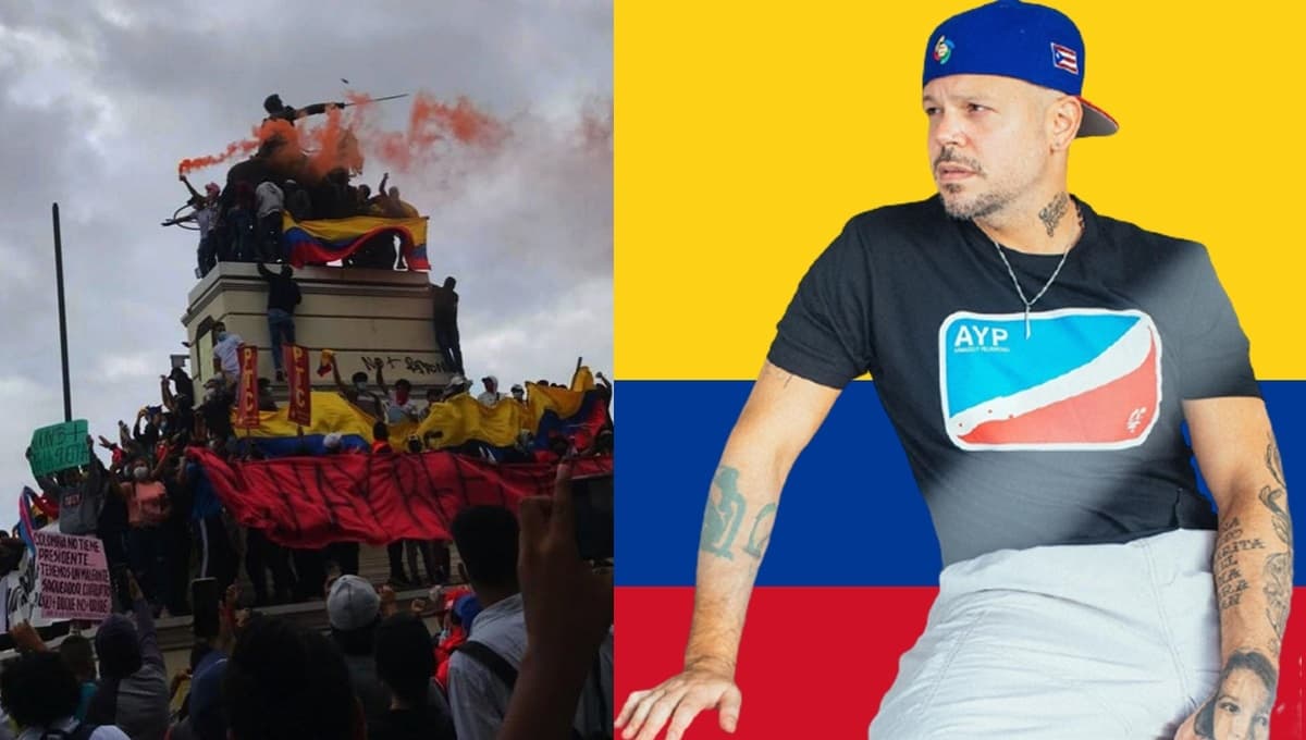 Residente muestra apoyo a manifestaciones en Colombia y acciones para ayudar