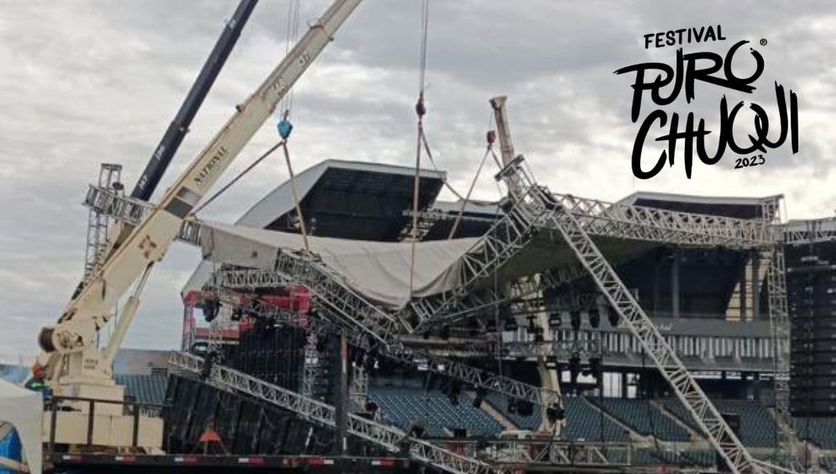 Suspenden Festival Puro Chuqui en Sonora por DERRUMBE del escenario, ¿cuándo será reprogramado?