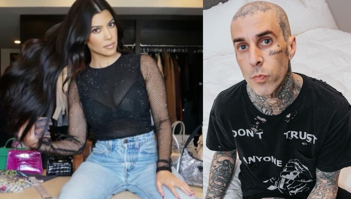 Kourtney Kardashian tatúa a su novio Travis Barker, ex baterista de Blink-182