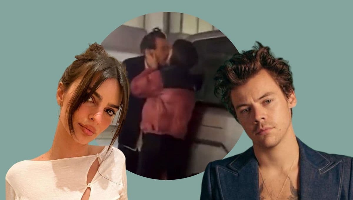 Harry Styles y Emily Ratajkowski confirman rumores de su romance con BESO apasionado | VIDEO