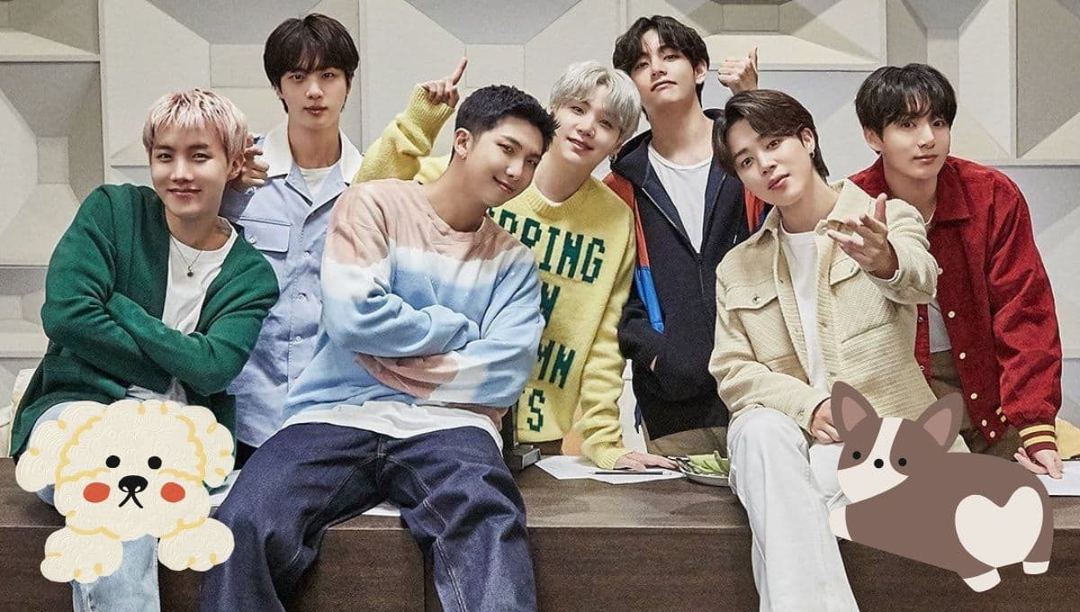 5 fotos de BTS con perritos que necesitas poner como fondo de pantalla