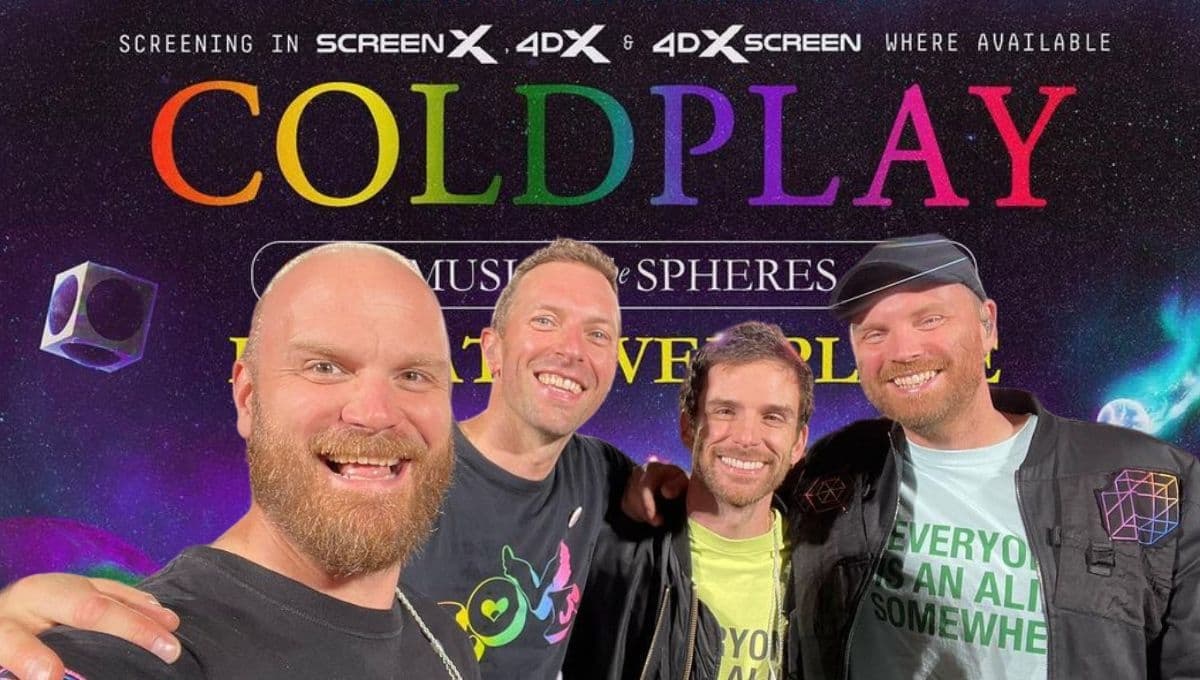 Coldplay llega con ‘Music Of The Spheres’ y su mensaje de amor a las salas de cine