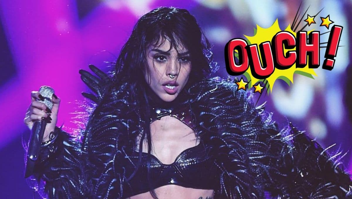 Danna Paola sufre accidente por culpa de una de sus bailarinas; casi se queda sin pelo | VIDEO