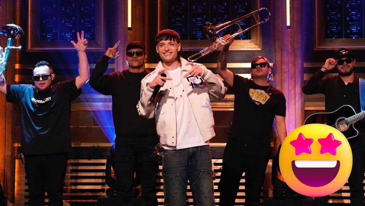¡México está de moda! Así cantó Peso Pluma "Ella Baila Sola" con Jimmy Fallon | VIDEO