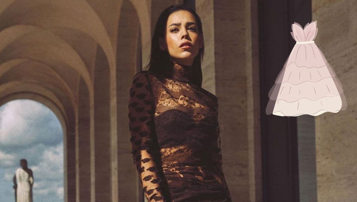 Danna Paola enseña a usar vestido con transparencias a los 20 o 40 años