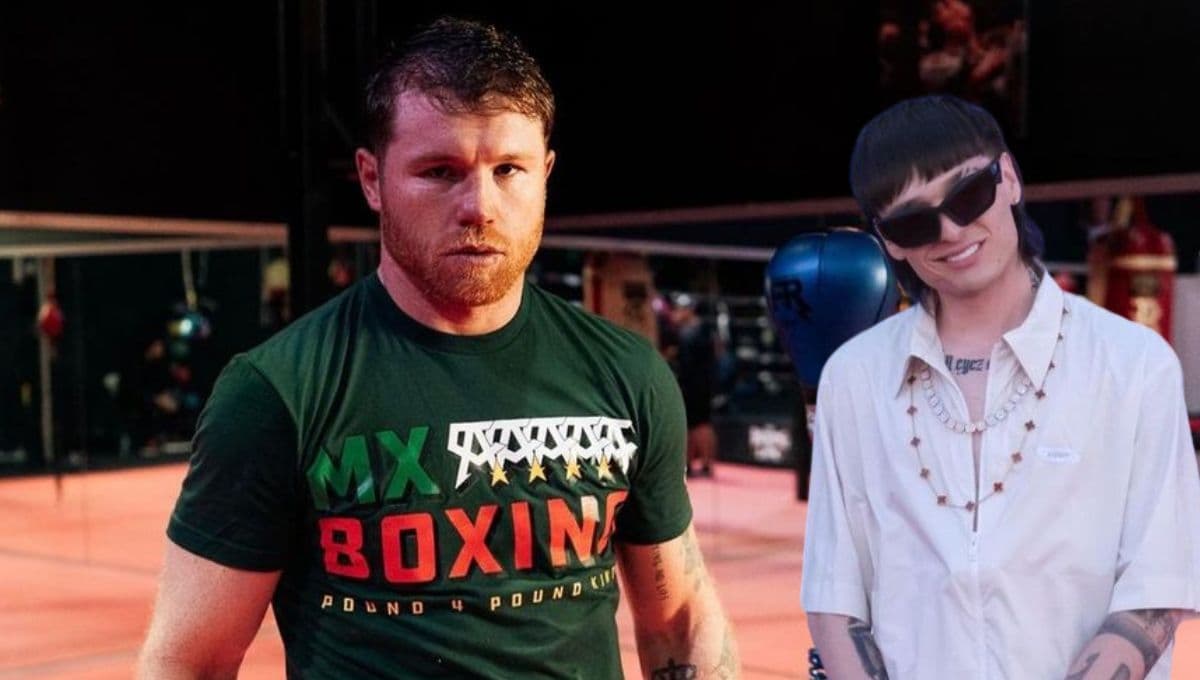 Canelo Álvarez HUMILLA a Peso Pluma y lo rechaza para cantar el Himno Nacional en su PELEA