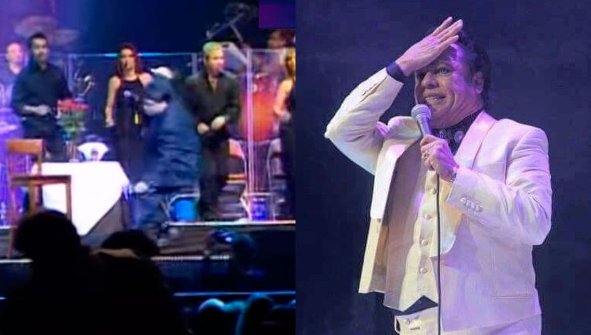 ¿Qué canción estaba cantando Juan Gabriel cuando se cayó?