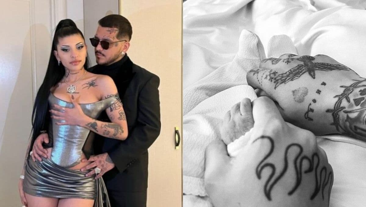 Con tierna foto, Nodal y Cazzu anuncian el nacimiento de ÚNICA su hija