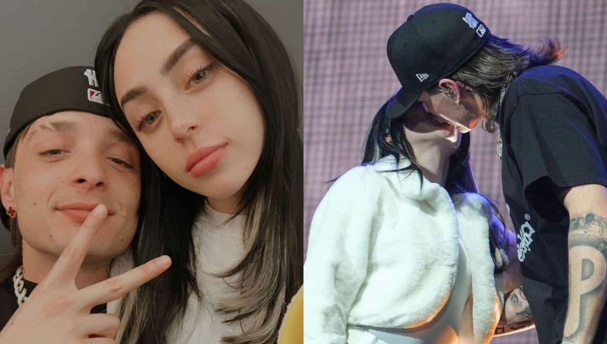 ‘Te amo’, Peso Pluma sorprende a Nicki Nicole en México y confirman su romance