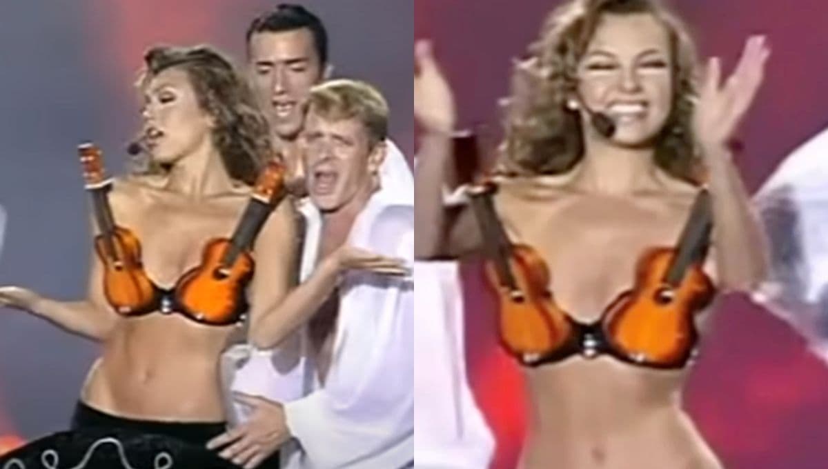 Así fue como nació el polémico vestuario de Thalía que escandalizó a todo México