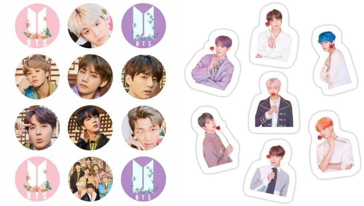 BTS: 5 plantillas de stickers de Bangtan bonitos para imprimir y dar como freebies