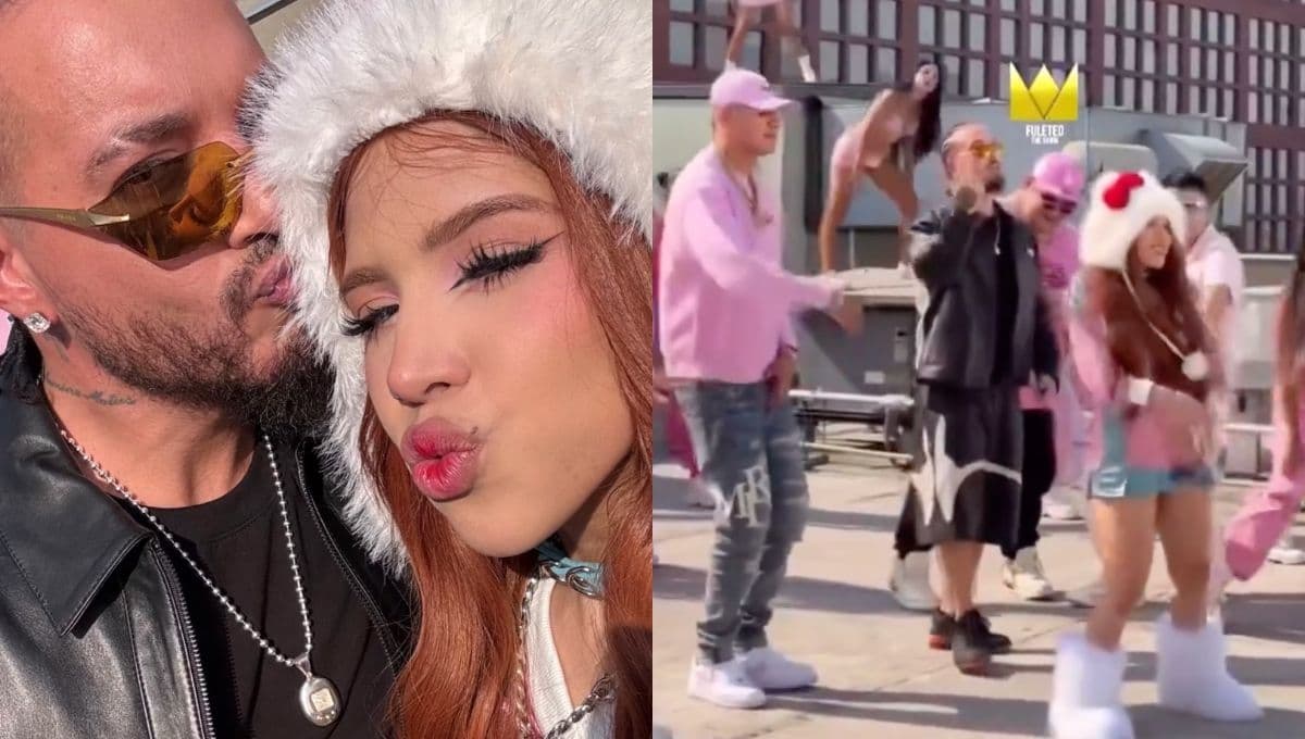 J Balvin graba canción con Yeri Mua, El Malilla, El Bogueto y Uzielito Mix | VIDEO