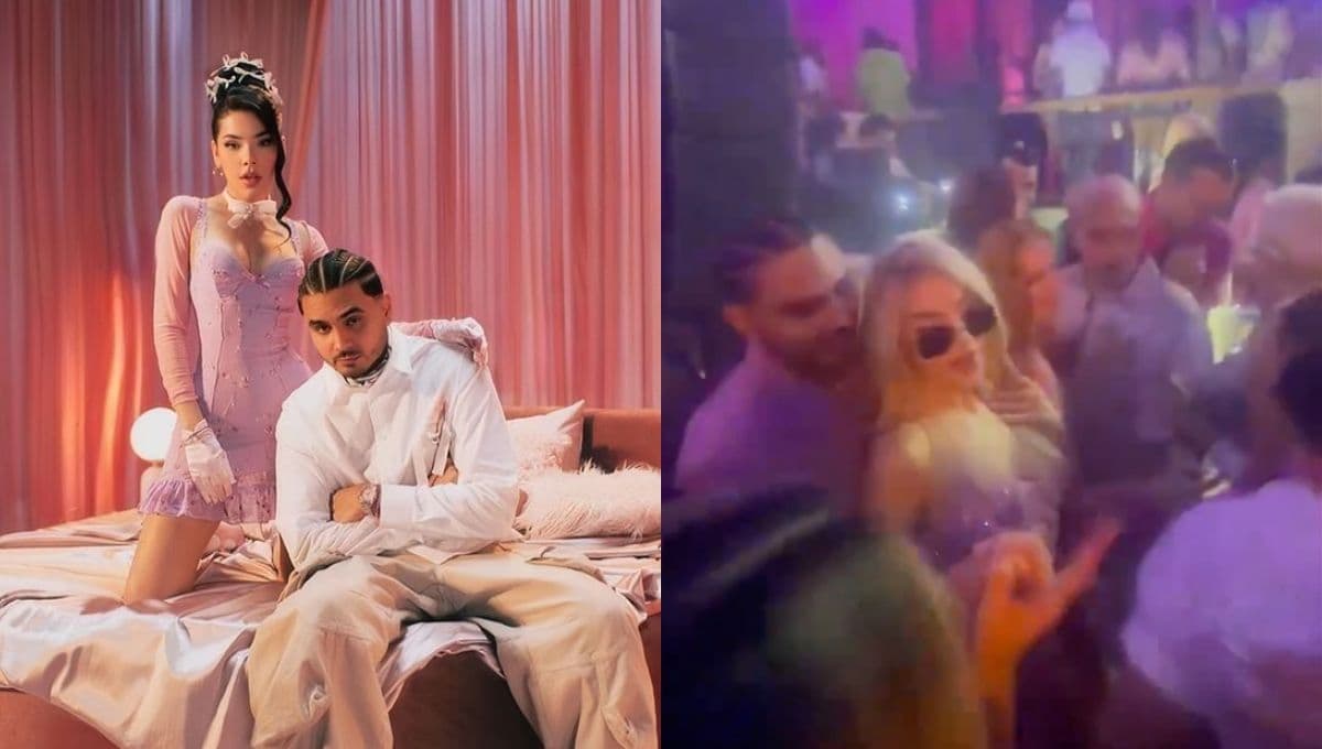 ¿Kenia Os y Álvaro Díaz son novios? Los graban perreando durante el estreno de su álbum | VIDEO