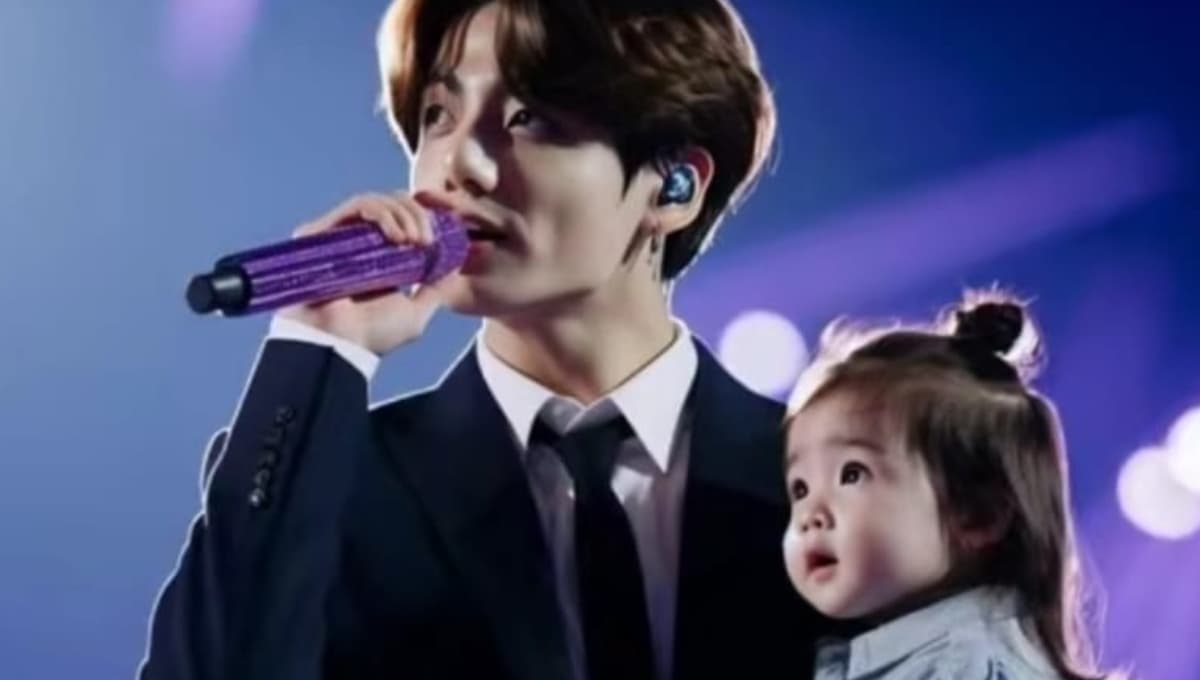 BTS: Así se vería Jungkook como papá en la vida real según la IA