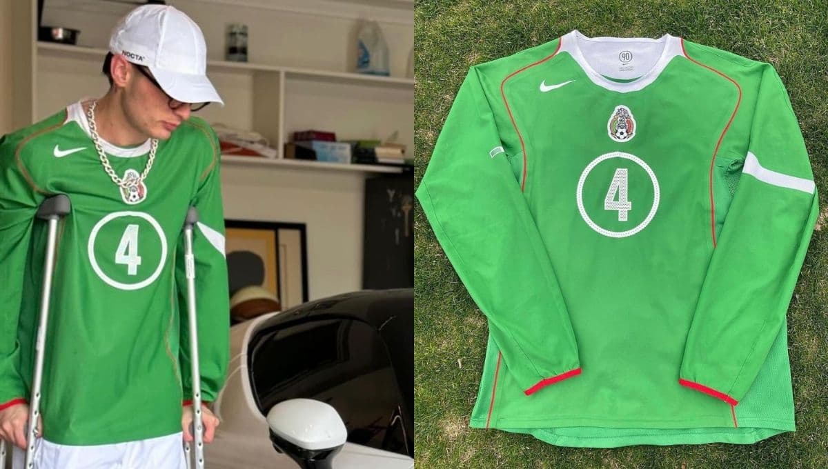 ¿Cuánto cuesta la playera de la Selección Mexicana de Peso Pluma? Así apoya marcas mexicanas