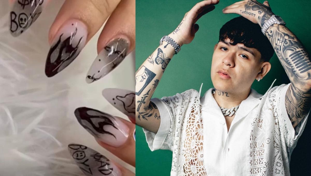 Uñas tumbadas: 3 diseños inspirados en Junior H