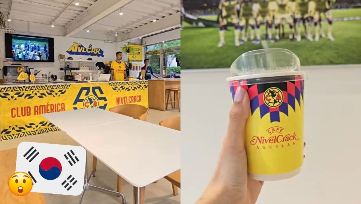 Como en el K-pop, así luce la cafetería inspirada en el América en Corea del Sur