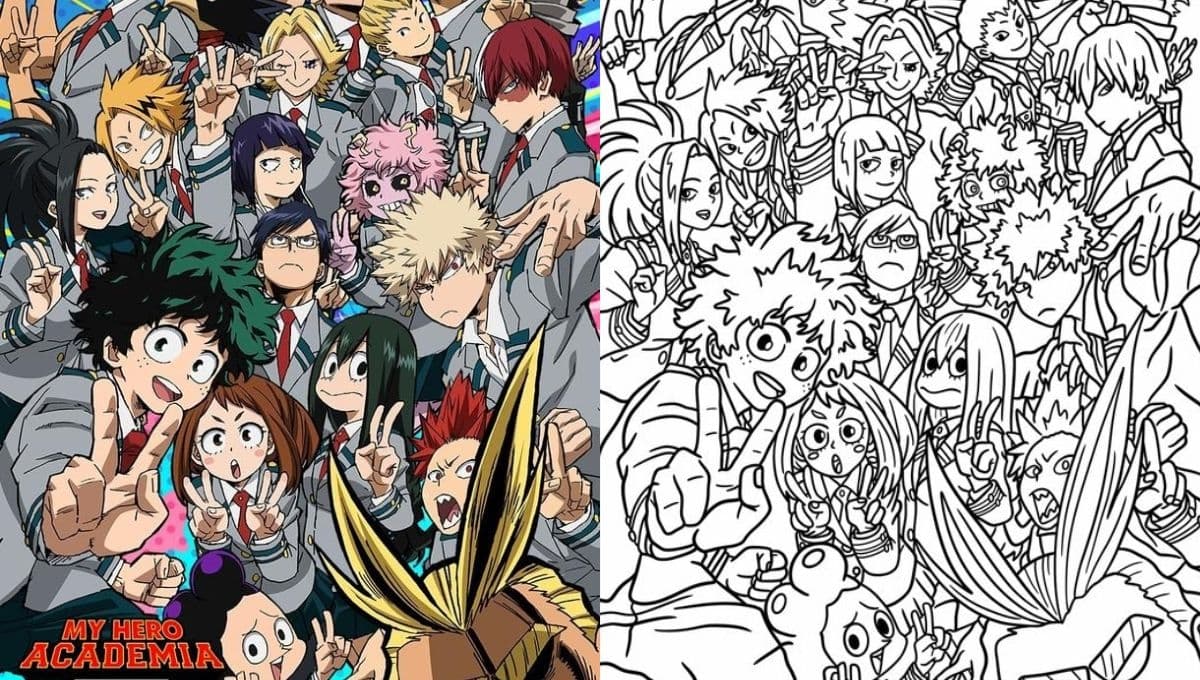 ‘My Hero Academia’: 6 dibujos de los personajes de ‘Boku no Hero’ para imprimir y colorear