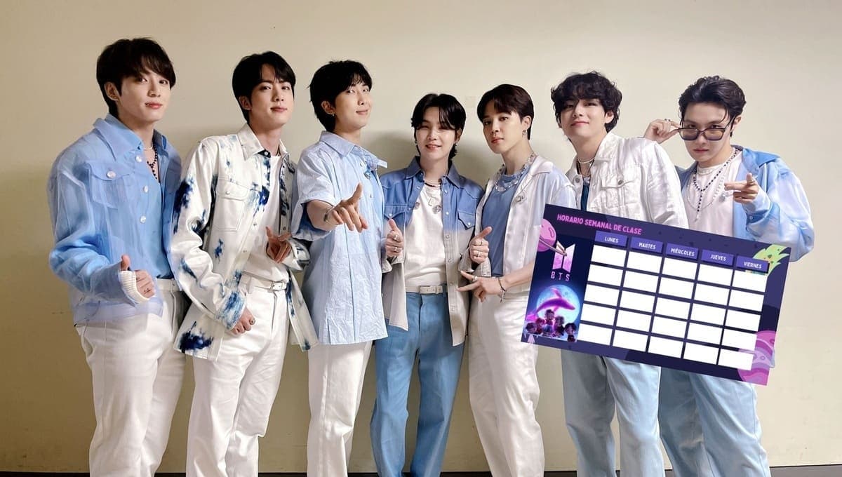 Plantillas de horarios de BTS para imprimir y usar este regreso a clases