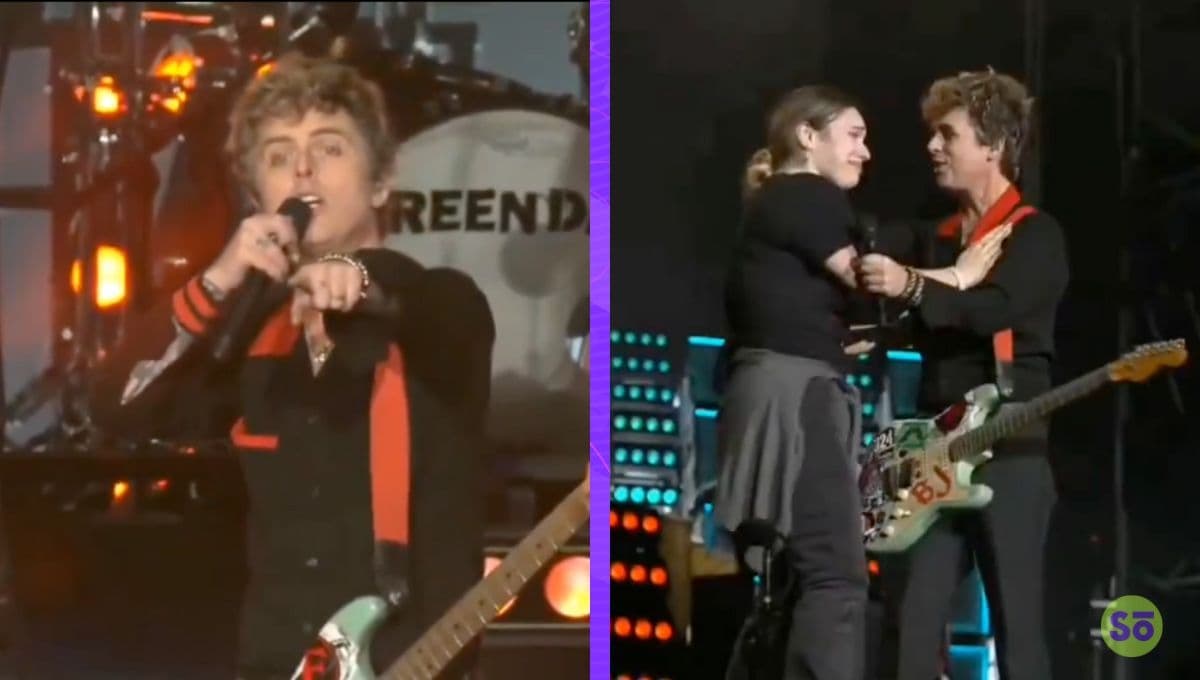 Green Day ‘salva’ a fan en el Corona Capital 2024: la sube al escenario para que no la aplastaran | VIDEO