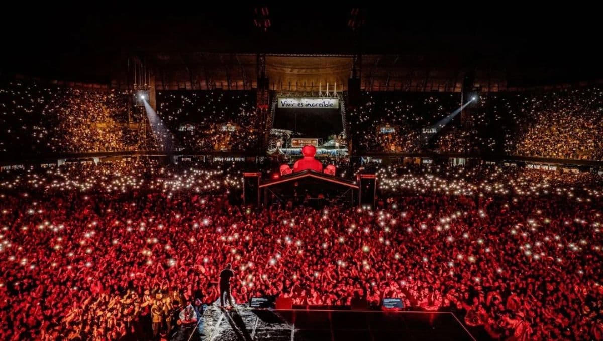 ¿Cuál es la capacidad del Estadio GNP Seguros para un concierto?
