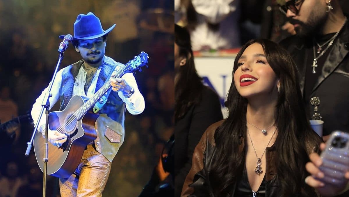 ¿No la invitó? Nodal canta ‘Dime Cómo Quieres’ en la Plaza de Toros sin Angela Aguilar