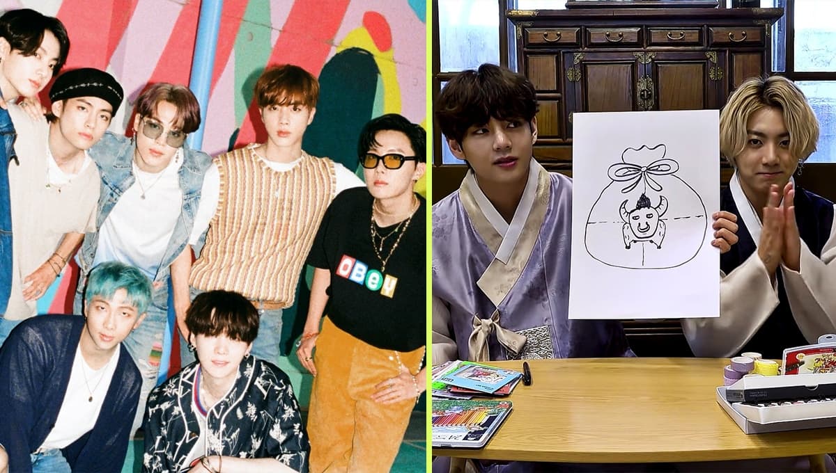 BTS: Jungkook y Taehyung crean DIVERTIDA tarjeta para el Año Nuevo Lunar