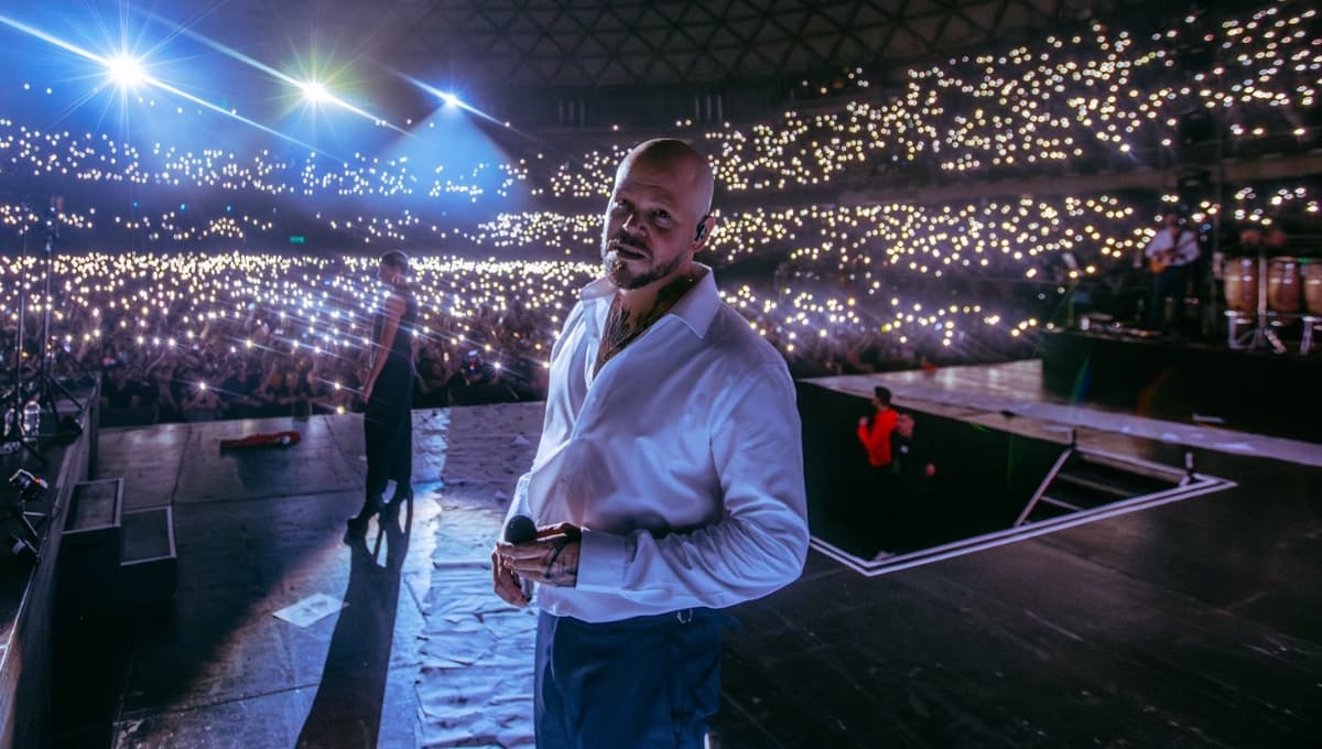 Residente en concierto en el Zócalo
